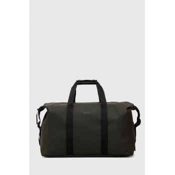 Rains geanta 14200 Weekendbags culoarea verde