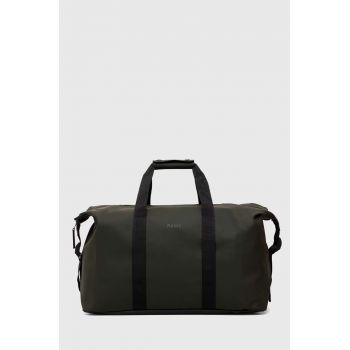 Rains geantă 14200 Weekendbags culoarea verde de firma originala