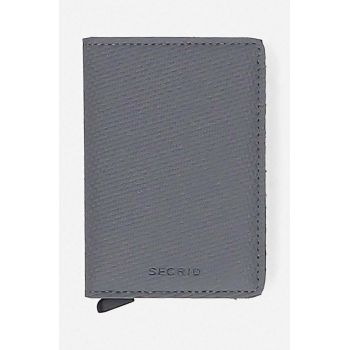 Secrid portofel culoarea gri, Portfel Secrid Slimwallet Carbon SCA-COOL GREY