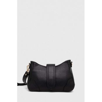 Answear Lab poseta de piele culoarea negru