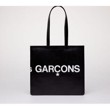 Comme des Garçons Huge Logo Tote Bag Black de firma originala