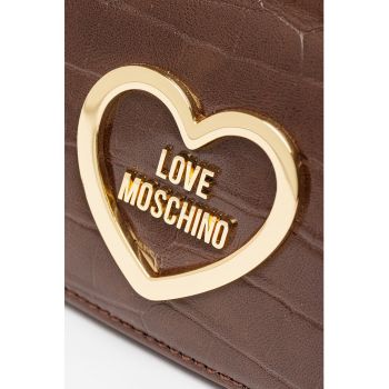 Geanta crossbody cu model piele de crocodil
