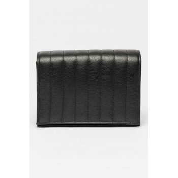 Geanta crossbody de piele cu model matlasat