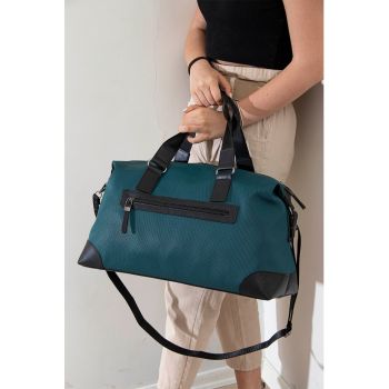 Geanta duffle cu aspect texturat