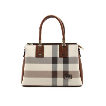 Geanta tote cu model in carouri