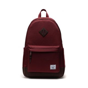 Herschel rucsac 11383-05918-OS Heritage Backpack culoarea bordo, mare, neted