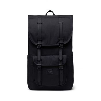 Herschel rucsac 11390-05881-OS Little America Backpack culoarea negru, mare, neted