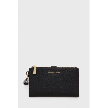 MICHAEL Michael Kors portofel de piele femei, culoarea negru