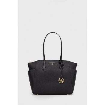 MICHAEL Michael Kors poseta de piele culoarea negru de firma originala