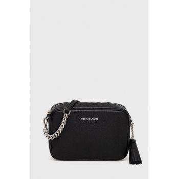 MICHAEL Michael Kors poseta de piele culoarea negru