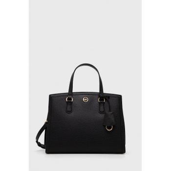 MICHAEL Michael Kors poseta de piele culoarea negru