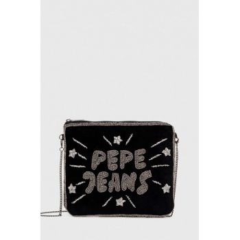 Pepe Jeans poseta culoarea negru de firma originala