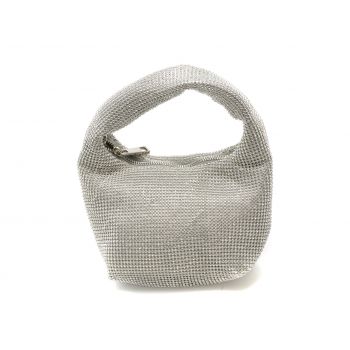 Poseta ALDO argintie, ISHANA040, din material textil