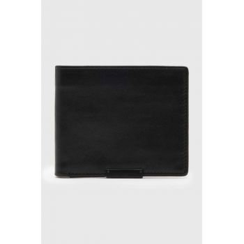 AllSaints portofel de piele MV507Z ATTAIN CARDHOLDER barbati, culoarea negru