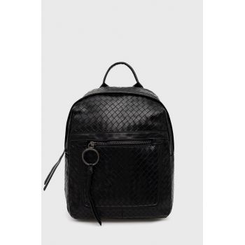 Answear Lab rucsac femei, culoarea negru, mic, neted