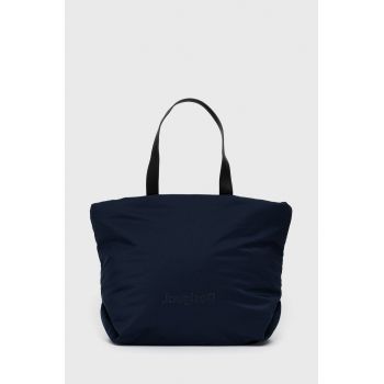 Desigual Poșetă culoarea albastru marin