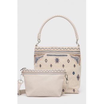 Desigual poseta culoarea bej