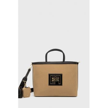 Elisabetta Franchi poseta culoarea bej