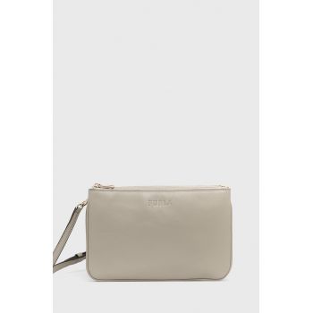 Furla Poșetă de piele Miastella culoarea gri