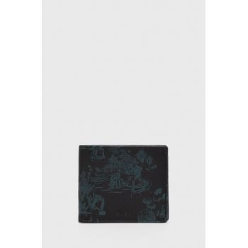 HUGO portofel de piele barbati, culoarea negru