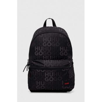 HUGO rucsac bărbați, culoarea negru, mare, cu model 50504107