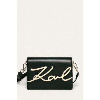 Karl Lagerfeld Poșetă culoarea negru Karl Lagerfeld Poșetă culoarea negru