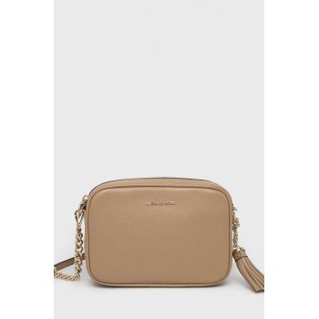 MICHAEL Michael Kors poseta de piele culoarea bej