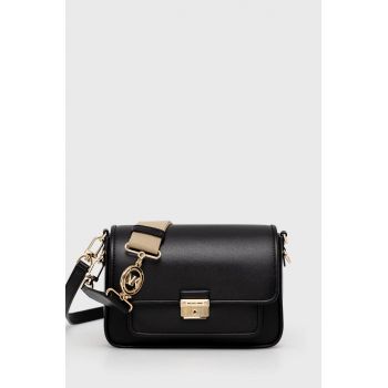 MICHAEL Michael Kors poseta de piele culoarea negru