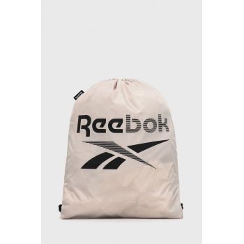 Reebok rucsac culoarea bej, cu imprimeu