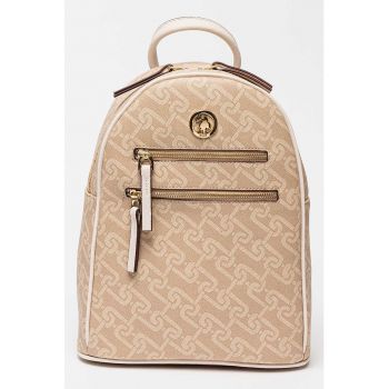 Rucsac de piele ecologica cu model monograma