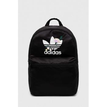 adidas Originals rucsac femei, culoarea negru, mare, cu imprimeu