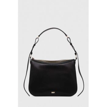 Dkny poseta de piele culoarea maro