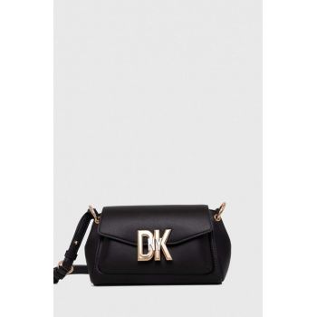 Dkny poseta de piele culoarea negru