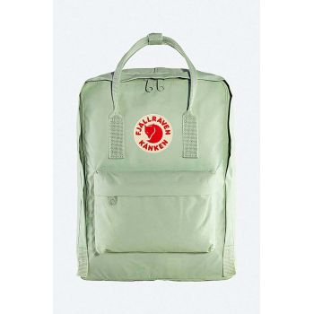 Fjallraven rucsac Kanken culoarea verde, mare, cu imprimeu F23510.600-600