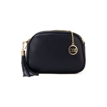 Geanta crossbody din piele cu trei compartimente