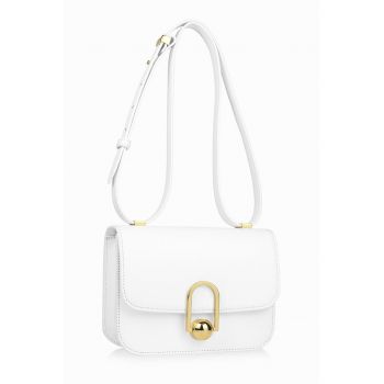 Geanta crossbody din piele cu bareta detasabila Eonm