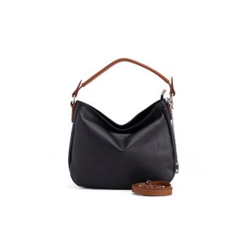 Geanta crossbody din piele cu accesoriu logo metalic Molise