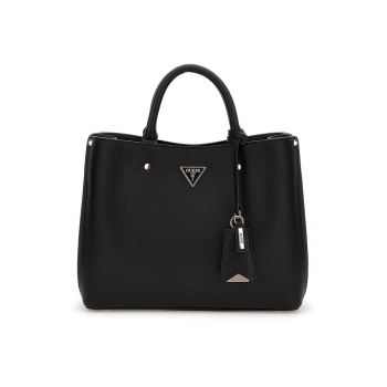 Geanta de piele ecologica cu manere Meridian - Negru