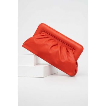 Gestuz poseta piele culoarea rosu