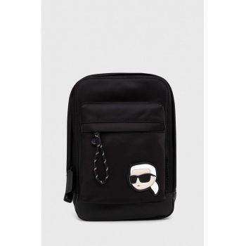 Karl Lagerfeld rucsac culoarea negru, mic, cu imprimeu