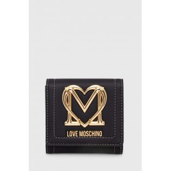 Love Moschino portofel femei, culoarea negru