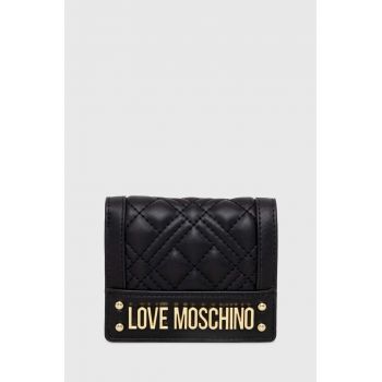 Love Moschino portofel femei, culoarea negru