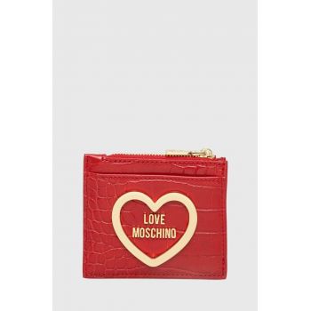 Love Moschino portofel femei, culoarea rosu