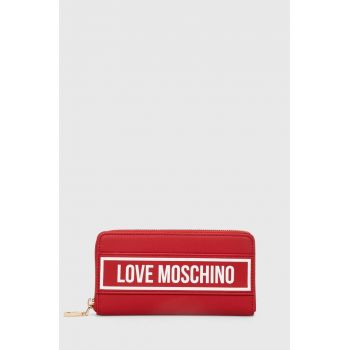 Love Moschino portofel femei, culoarea rosu