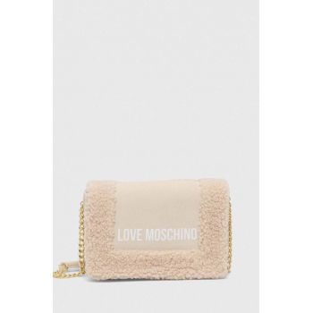 Love Moschino poseta culoarea bej