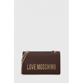 Love Moschino poseta culoarea maro ieftina