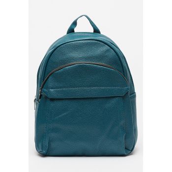 Rucsac din piele ecologica cu buzunare frontale