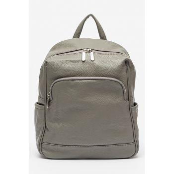 Rucsac din piele ecologica cu buzunare multiple