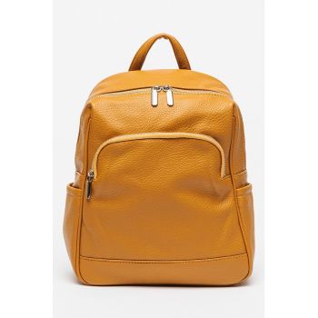 Rucsac din piele ecologica cu buzunare multiple