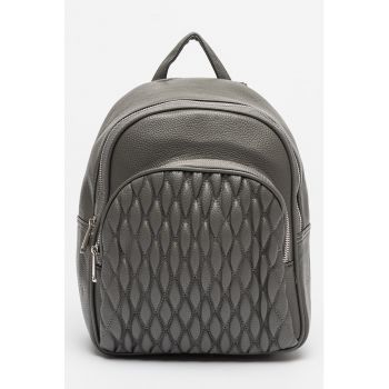 Rucsac din piele ecologica cu buzunare multiple